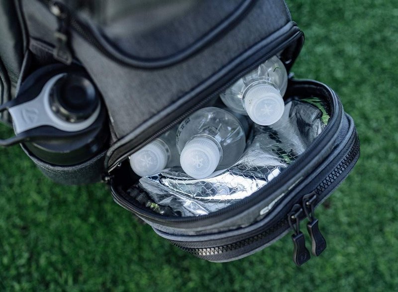 TaylorMade Cart Lite cart bag, černo/šedo/neon růžový