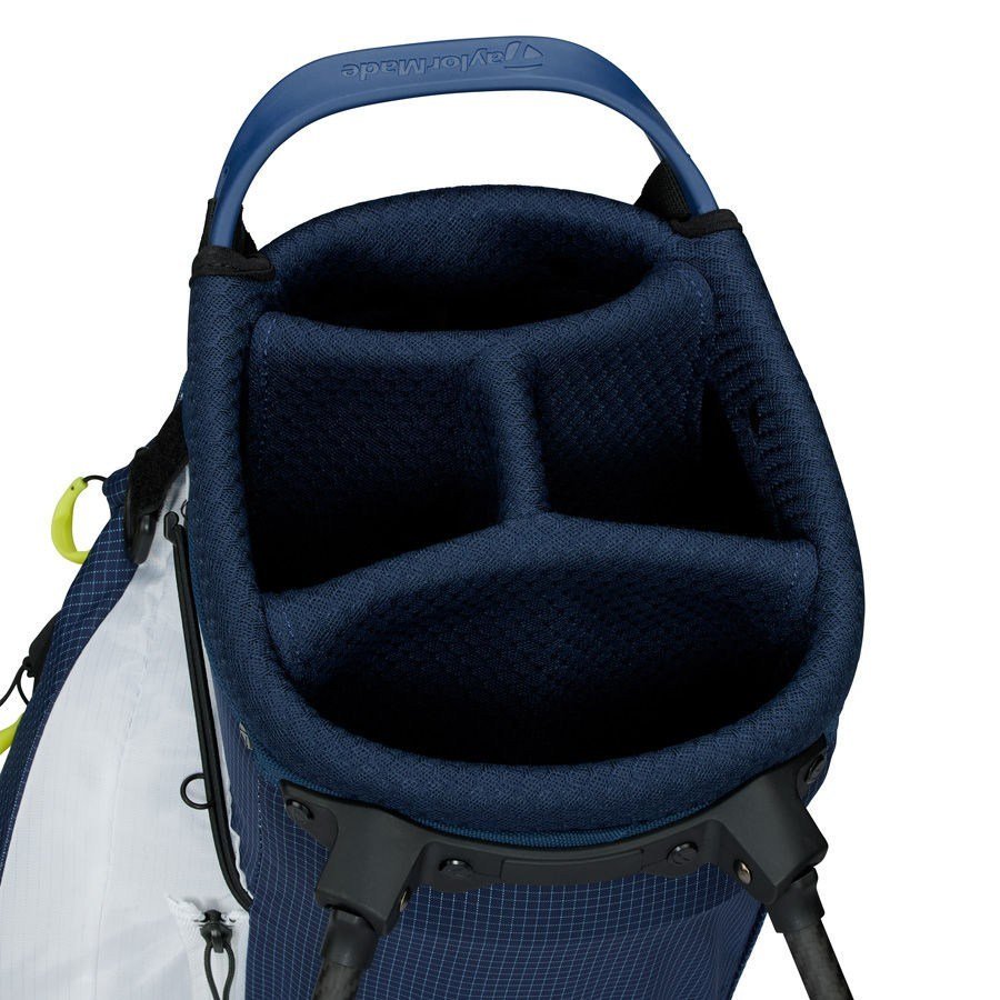 TaylorMade FlexTech Super Lite stand bag, tmavě modro/bílo/neon limetkový