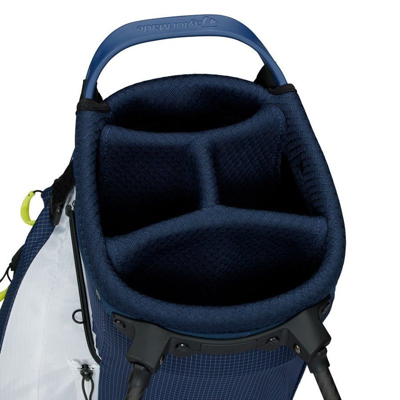 TaylorMade FlexTech Super Lite stand bag, tmavě modro/bílo/neon limetkový