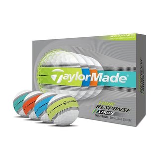 TaylorMade Tour Response Stripe Neon Multi golfové míčky