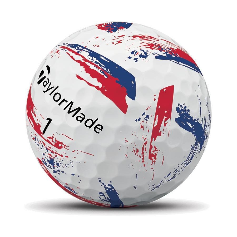 TaylorMade SpeedSoft Ink Blue/Red golfové míčky