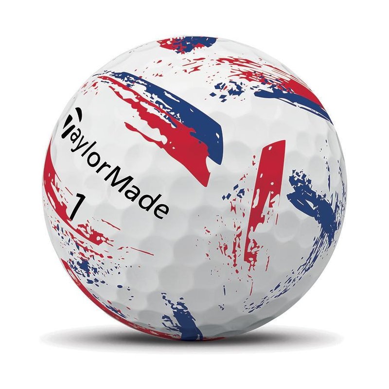 TaylorMade SpeedSoft Ink Blue/Red golfové míčky