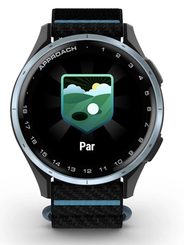 Garmin Approach J1 dětské golfové hodinky, černé/azure aluminium