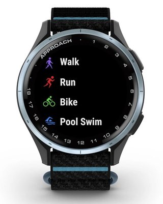Garmin Approach J1 dětské golfové hodinky, černé/azure aluminium