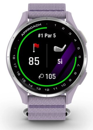 Garmin Approach J1 dětské golfové hodinky, lilac/silver aluminium
