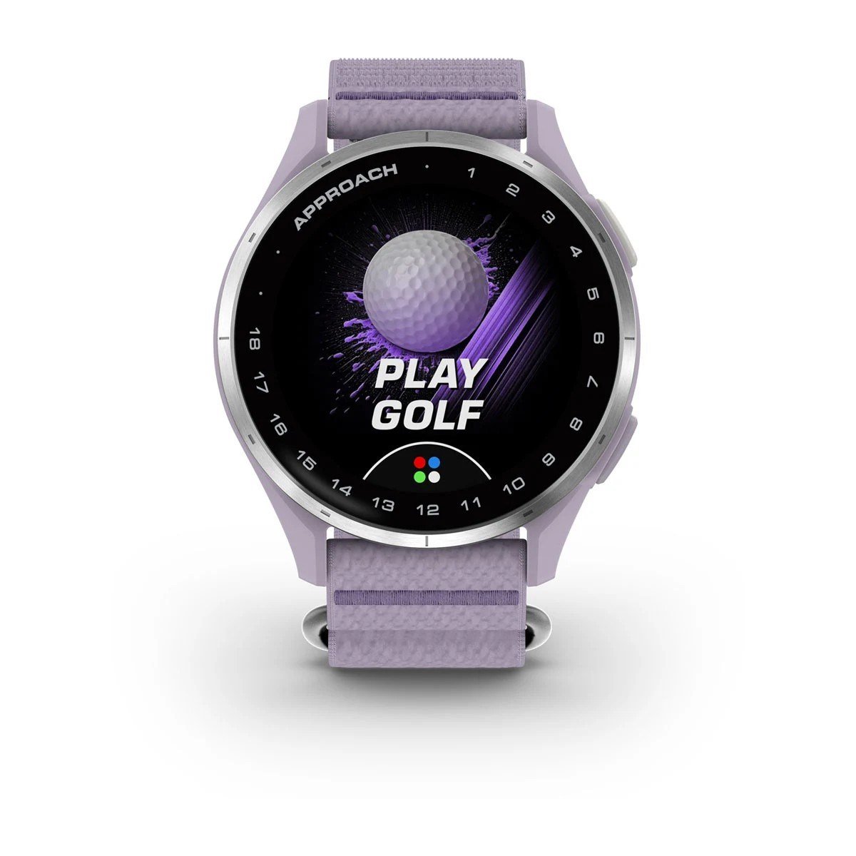 Garmin Approach J1 dětské golfové hodinky, lilac/silver aluminium