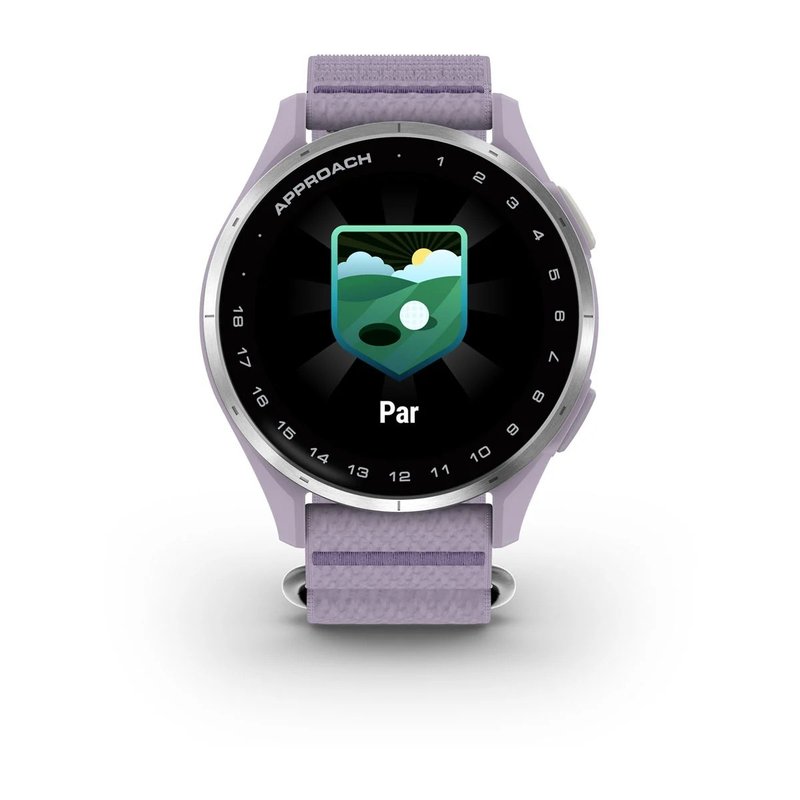 Garmin Approach J1 dětské golfové hodinky, lilac/silver aluminium