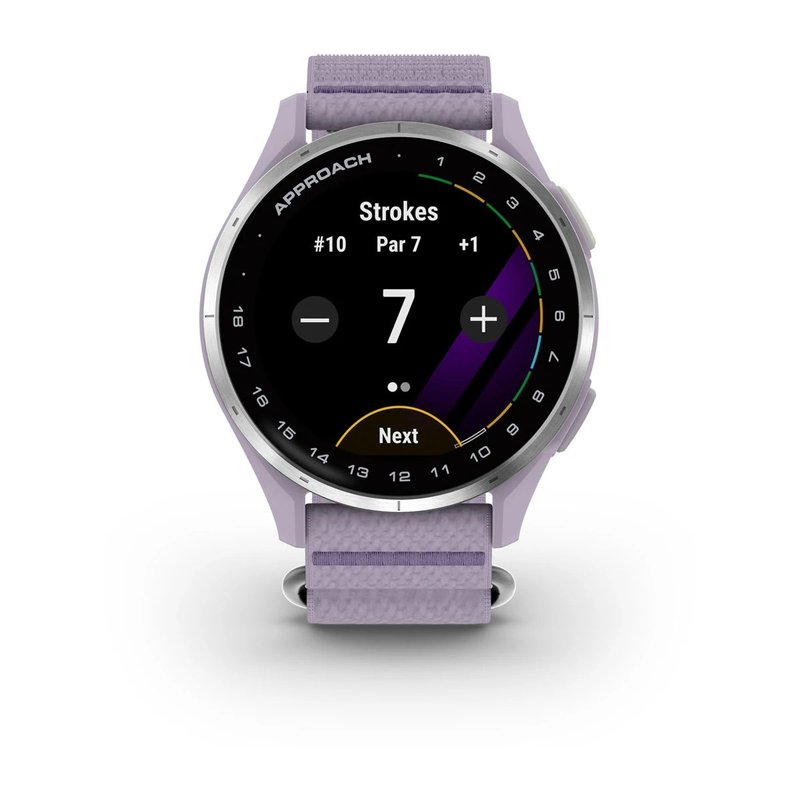 Garmin Approach J1 dětské golfové hodinky, lilac/silver aluminium