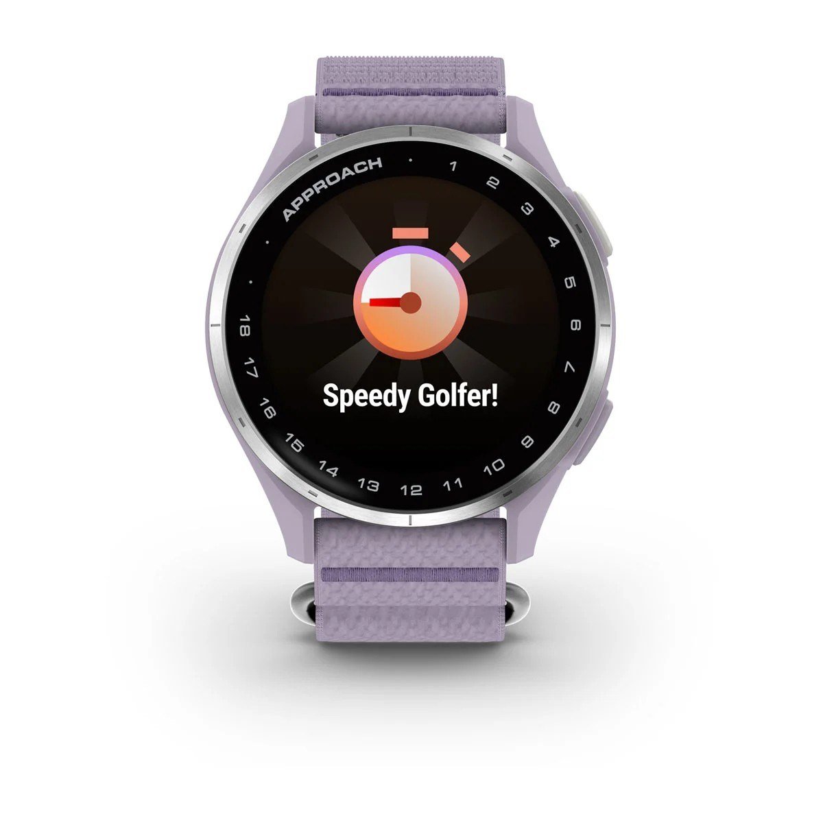 Garmin Approach J1 dětské golfové hodinky, lilac/silver aluminium
