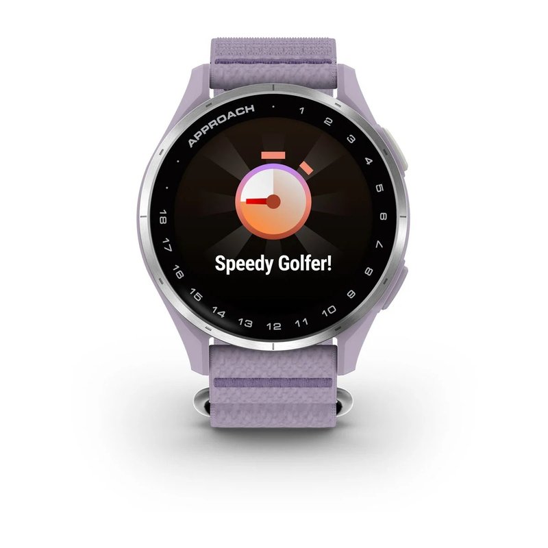 Garmin Approach J1 dětské golfové hodinky, lilac/silver aluminium