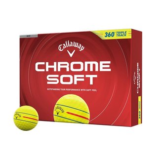 Callaway Chrome Soft 360 Triple Track golfové míčky, žluté