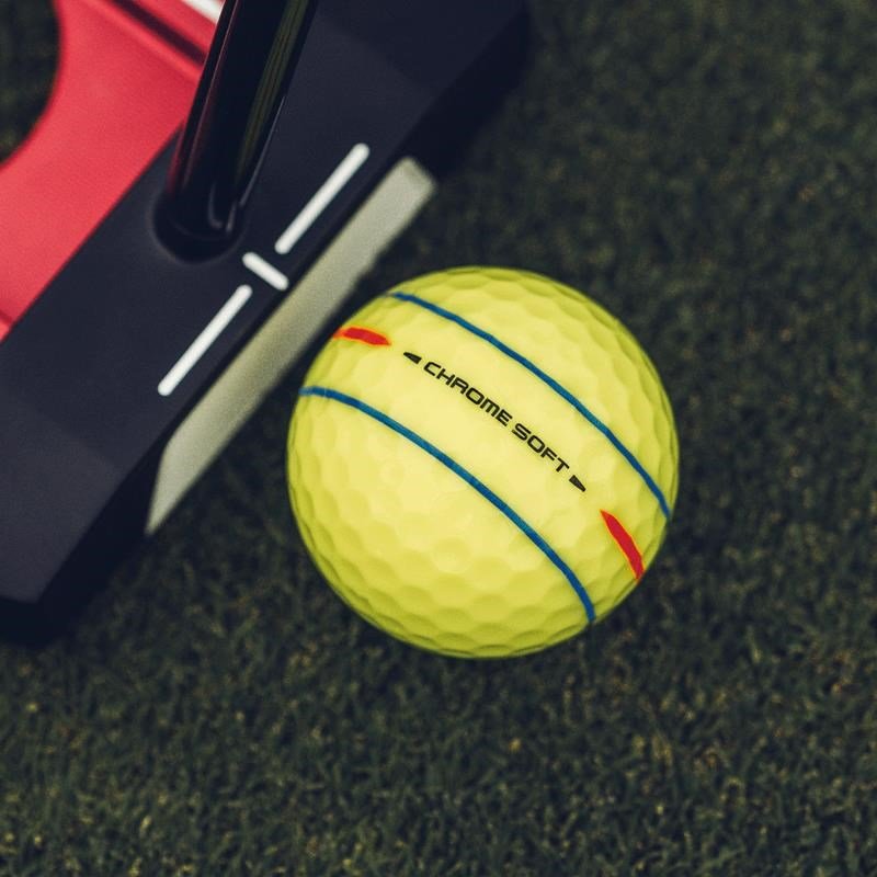 Callaway Chrome Soft 360 Triple Track golfové míčky, žluté