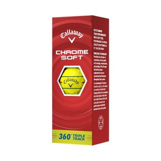 Callaway Chrome Soft 360 Triple Track golfové míčky, žluté