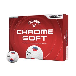 Callaway Chrome Soft TruTrack Blue/Red golfové míčky