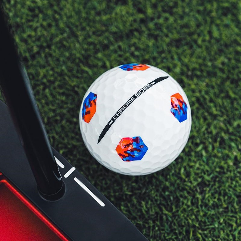 Callaway Chrome Soft TruTrack Blue/Red golfové míčky