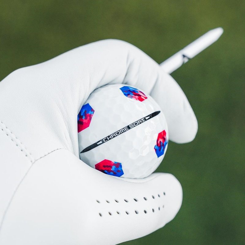 Callaway Chrome Soft TruTrack Blue/Red golfové míčky
