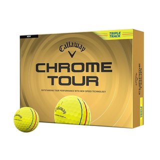 Callaway Chrome Tour Triple Track golfové míčky, žluté