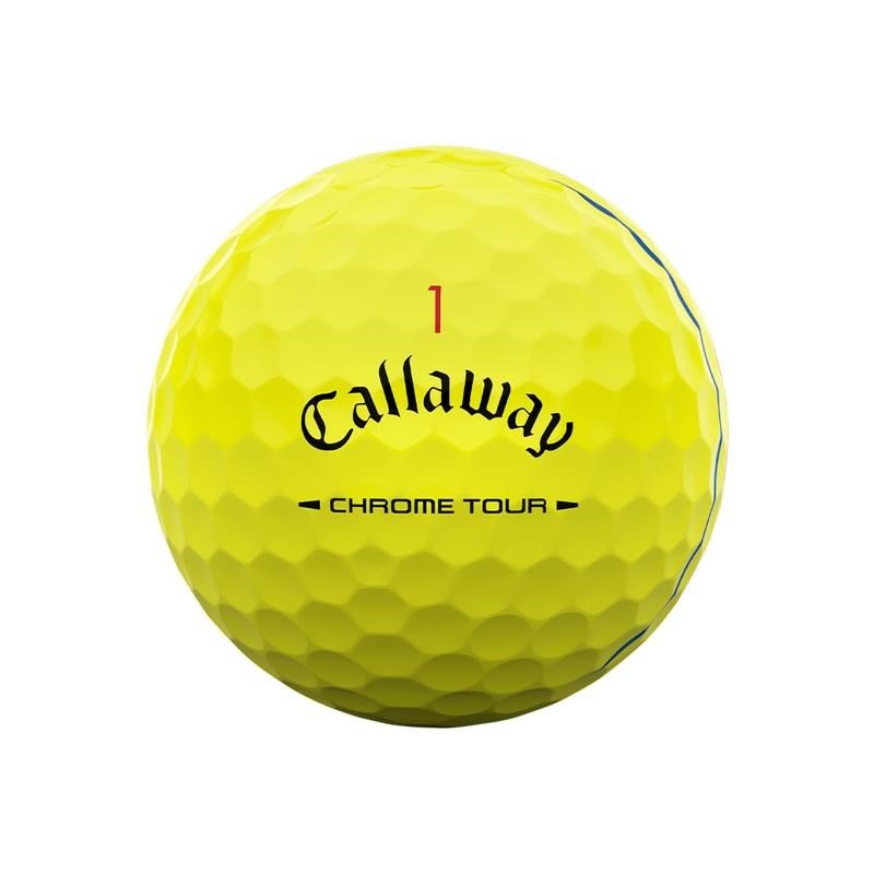 Callaway Chrome Tour Triple Track golfové míčky, žluté