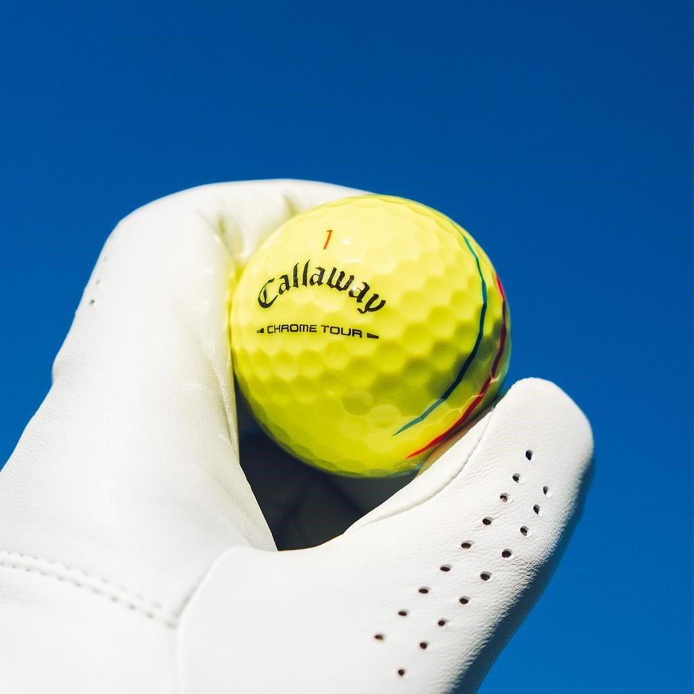 Callaway Chrome Tour Triple Track golfové míčky, žluté