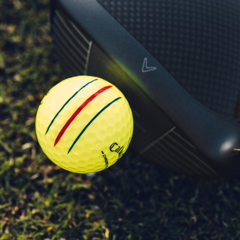 Callaway Chrome Tour Triple Track golfové míčky, žluté