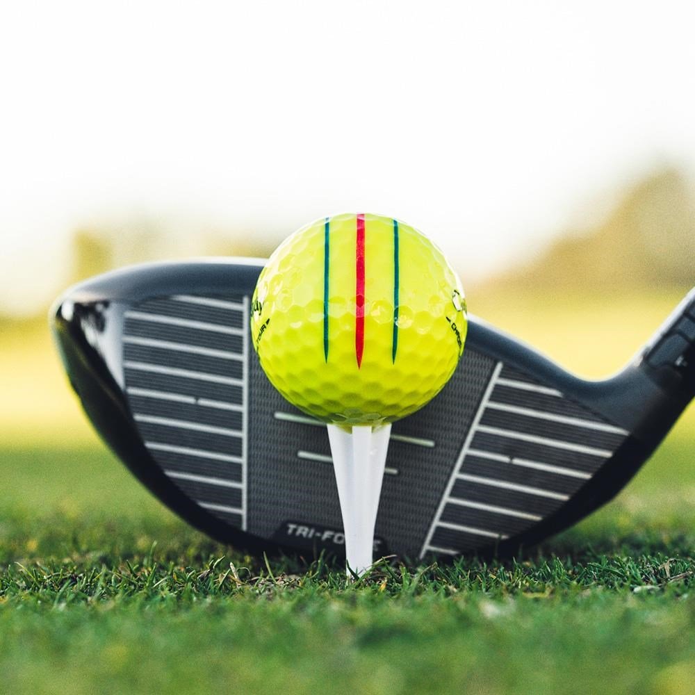 Callaway Chrome Tour Triple Track golfové míčky, žluté