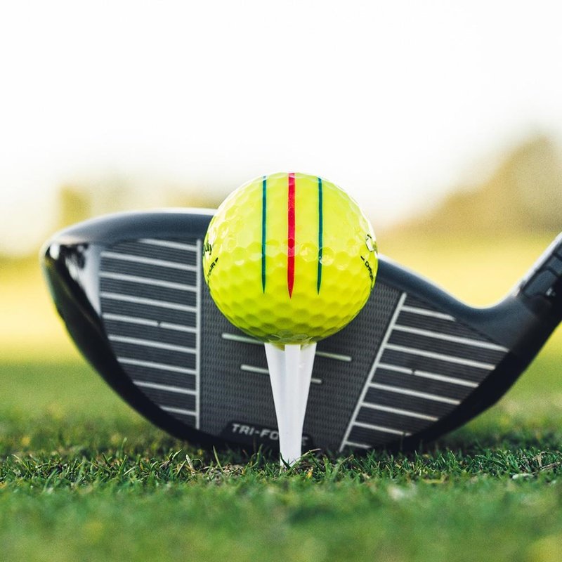 Callaway Chrome Tour Triple Track golfové míčky, žluté