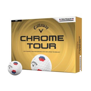 Callaway Chrome Tour TruTrack Blue/Red golfové míčky