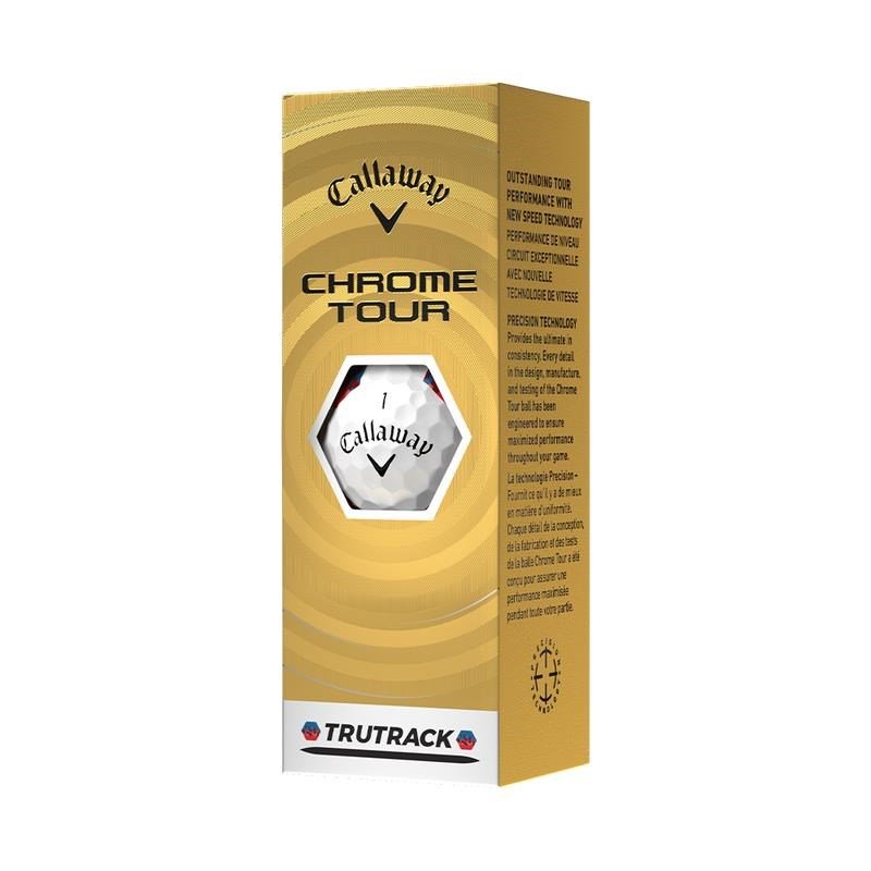 Callaway Chrome Tour TruTrack Blue/Red golfové míčky