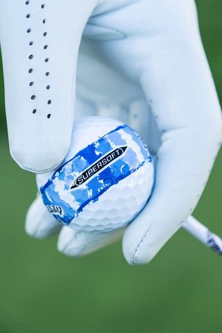 LIMITED - Callaway Supersoft golfové míčky, DISTRESSED BLUE STRIPE
