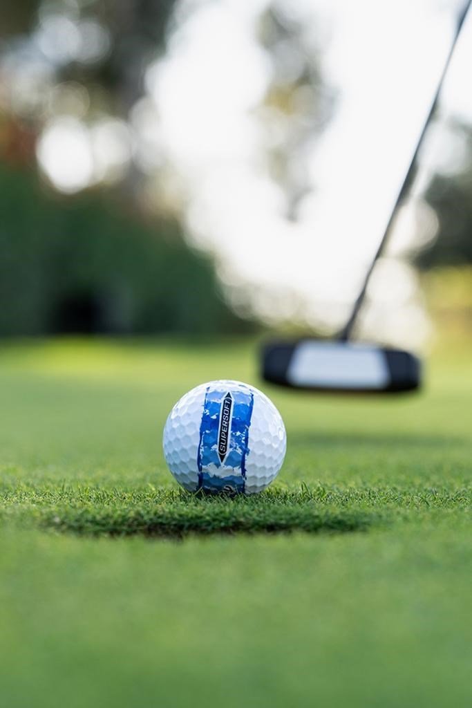 LIMITED - Callaway Supersoft golfové míčky, DISTRESSED BLUE STRIPE