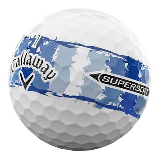 LIMITED - Callaway Supersoft golfové míčky, DISTRESSED BLUE STRIPE