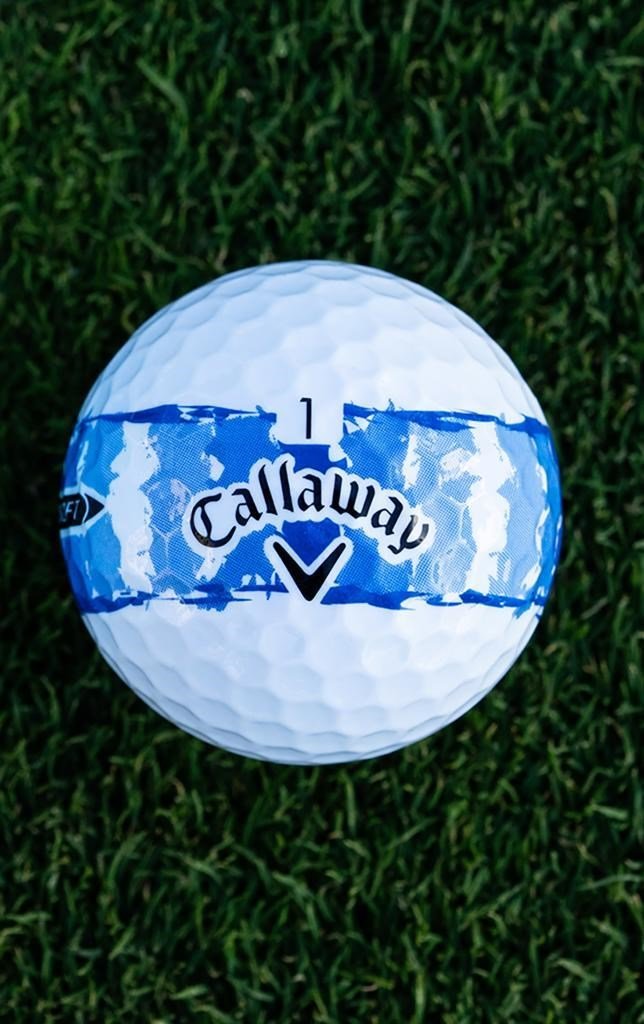 LIMITED - Callaway Supersoft golfové míčky, DISTRESSED BLUE STRIPE