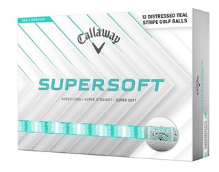LIMITED - Callaway Supersoft golfové míčky, DISTRESSED TEAL STRIPE