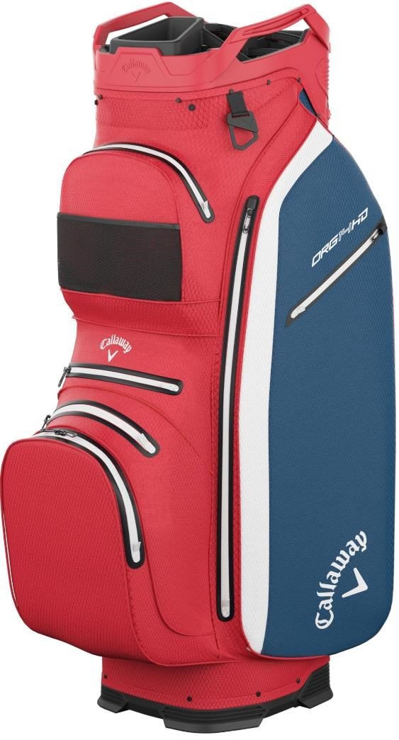 Callaway ORG 14 HD cart bag, červeno/bílo/tmavě modrý