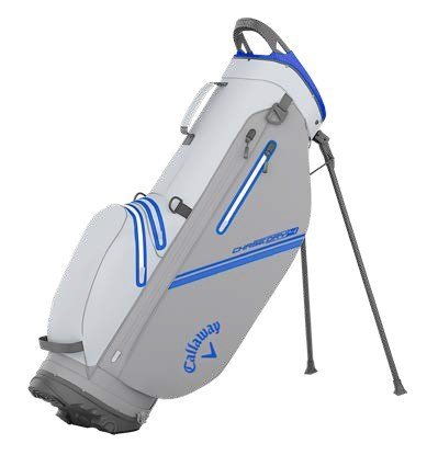 Callaway Chase Dry stand bag, bílo/stříbrno/modrý