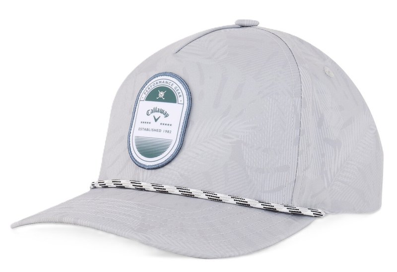 Callaway Birdie Brigade mens cap, grey/palm breeze