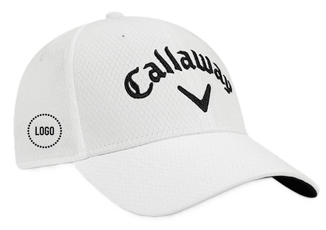 Callaway Performance Side Crest Structured logo kšiltovka, bílá