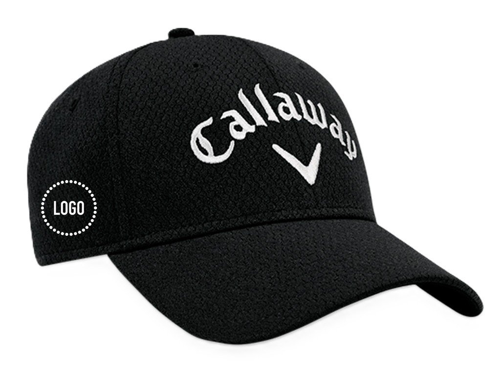 Callaway Performance Side Crest Structured logo kšiltovka, černá