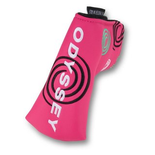 Odyssey Tour Swirl Blade putter kryt hlavy, růžový