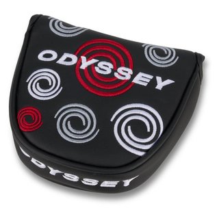 Odyssey Swirl Mallet putter kryt hlavy, černý