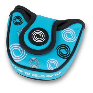 Odyssey Swirl Mallet putter kryt hlavy, modrý