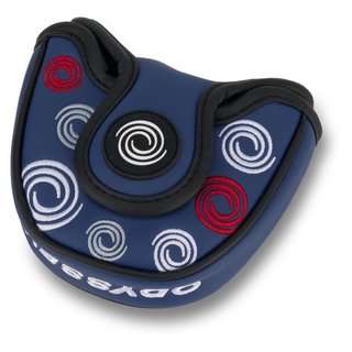 Odyssey Swirl Mallet putter kryt hlavy, modrý