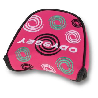 Odyssey Swirl Mallet putter kryt hlavy, růžový