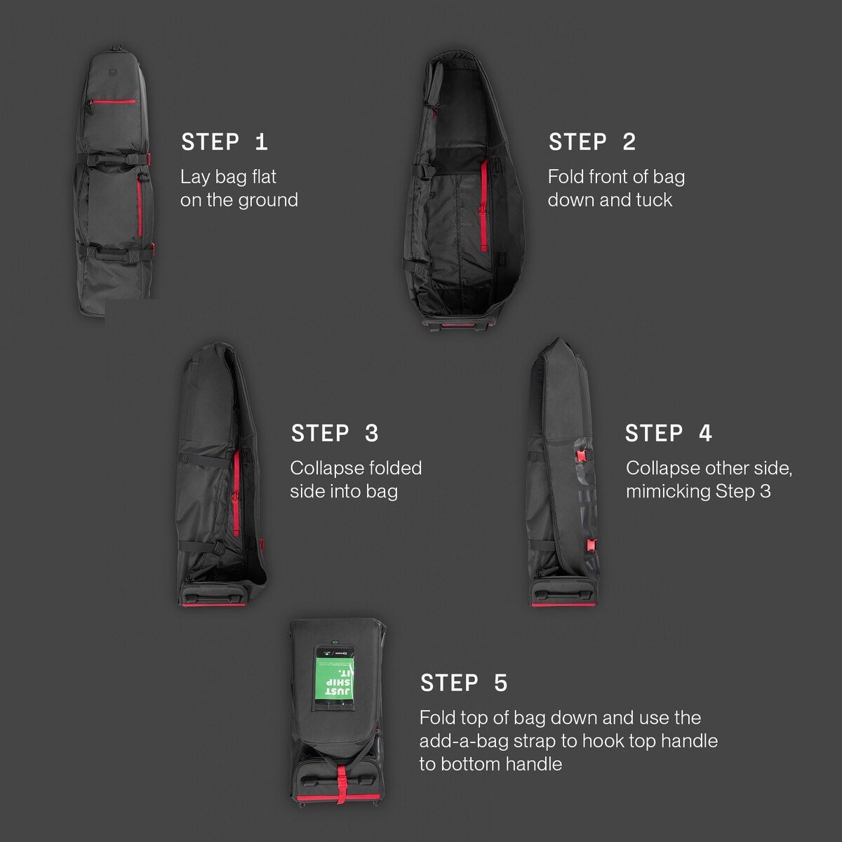 Ogio Alpha Mid cestovní kryt, černý