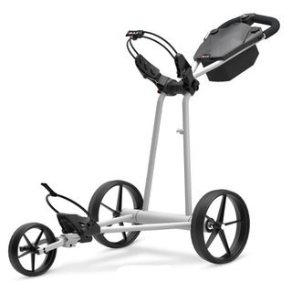 Big Max e-TI elektrický golfový vozík, šedý + baterie, nabíječka, 27+ baterie