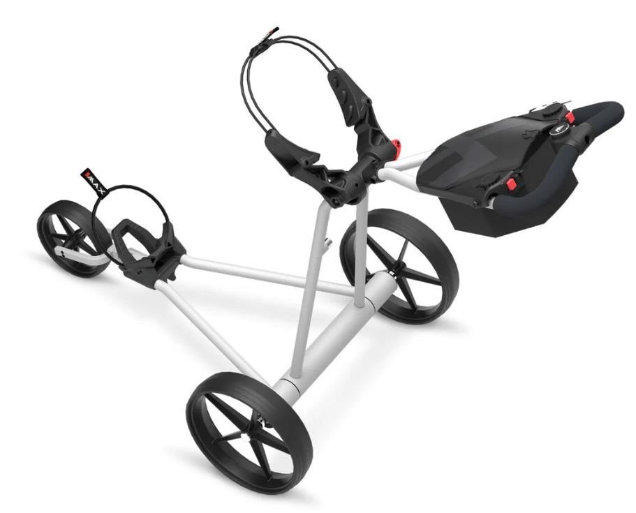 Big Max e-TI elektrický golfový vozík, šedý + baterie, nabíječka, 27+ baterie