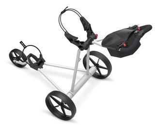 Big Max e-TI elektrický golfový vozík, šedý + baterie, nabíječka, 27+ baterie