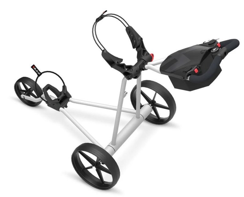 Big Max e-TI elektrický golfový vozík, šedý + baterie, nabíječka, 27+ baterie