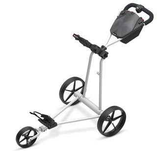 Big Max e-TI elektrický golfový vozík, šedý + baterie, nabíječka, 27+ baterie