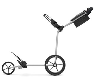 Big Max e-TI elektrický golfový vozík, šedý + baterie, nabíječka, 27+ baterie